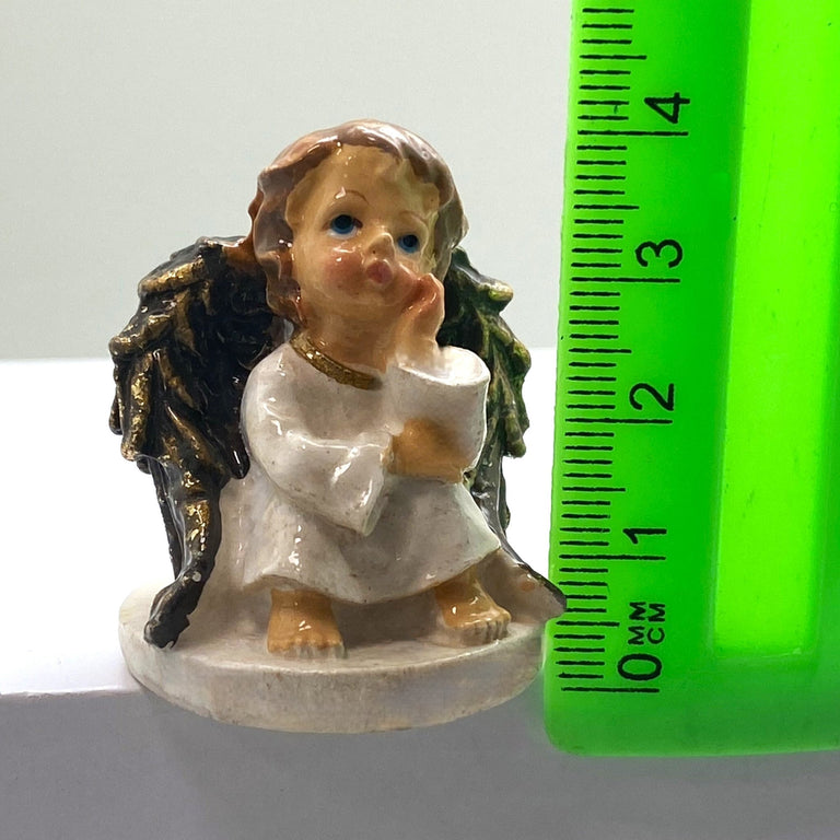 Innenmodell "Weißer Engel stützend" - 40 x 33 mm - Schneekugelhaus