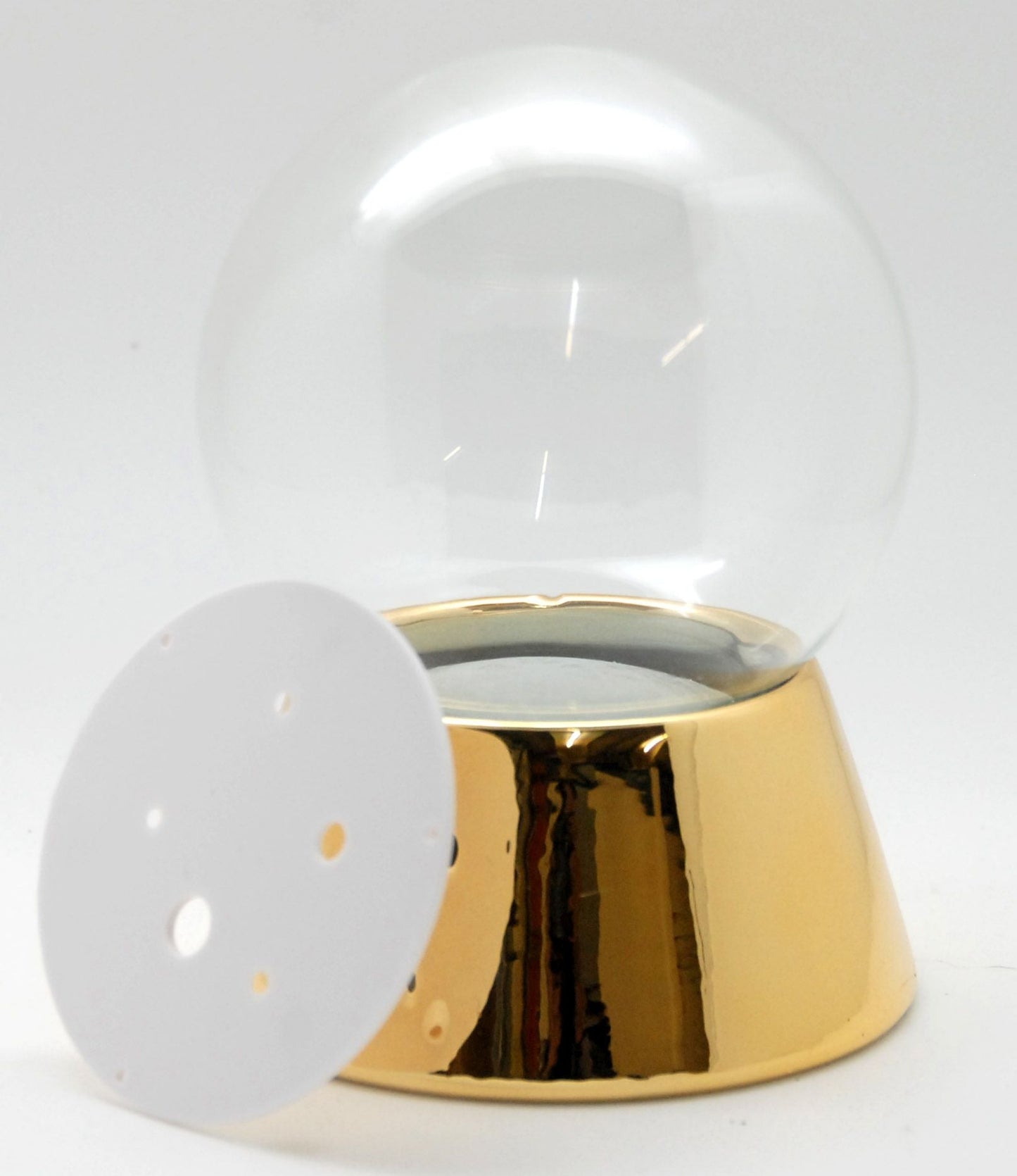 120mm DIY-Schneekugel Bastelset gold - Schneekugelhaus