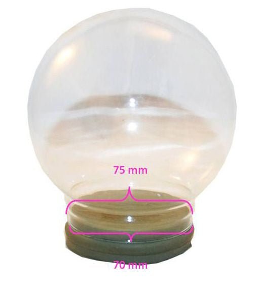 120mm DIY-Schneekugel Bastelset gold - Schneekugelhaus