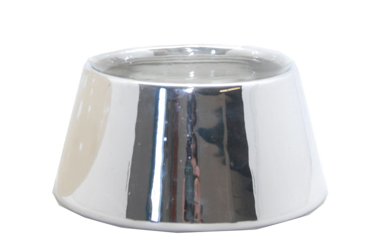 120mm- Porzellan Sockel silber DIY-Schneekugel - Schneekugelhaus