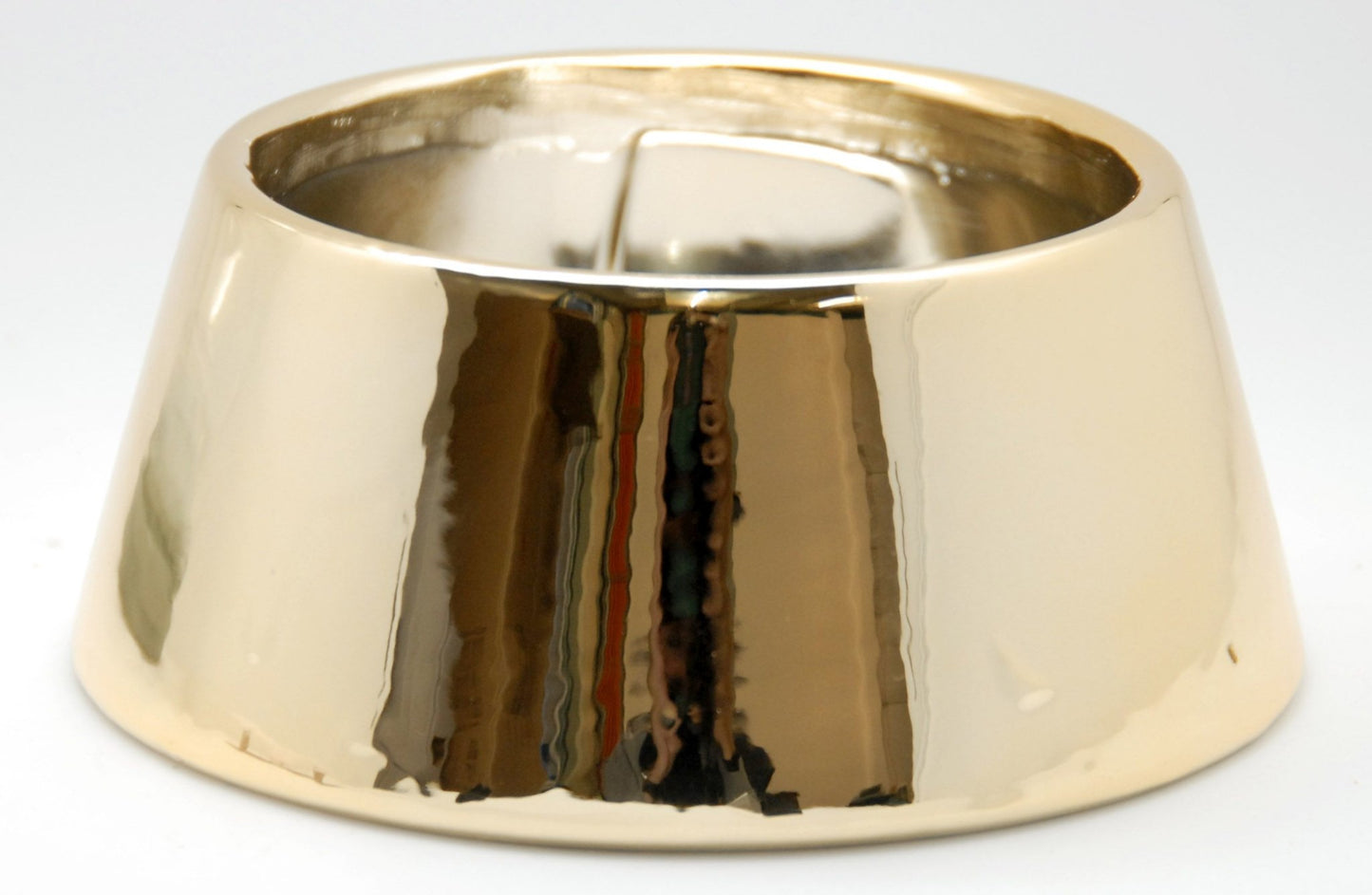 150mm- Porzellan Sockel gold DIY-Schneekugel - Schneekugelhaus