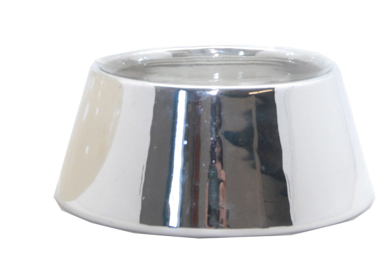 150mm- Porzellan Sockel silber DIY-Schneekugel - Schneekugelhaus