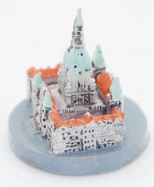 Bastel-Figur Rathaus Hannover für DIY Schneekugel - Schneekugelhaus