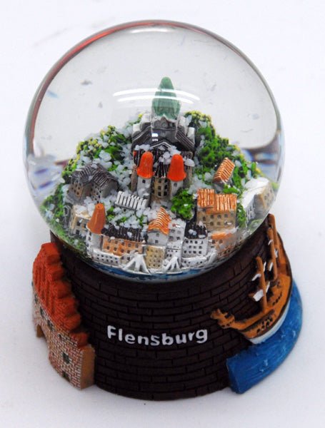 Souvenir Schneekugel Flensburg - Schneekugelhaus