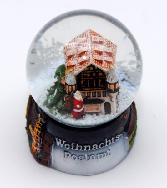Souvenirschneekugel Weihnachtspostamt - Schneekugelhaus